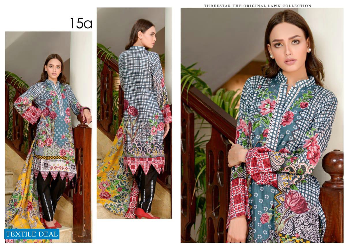 AL DAWOOD THREE STAR ORIGINAL LAWN COLLECTION PAKISTANI PRINTED SUITS