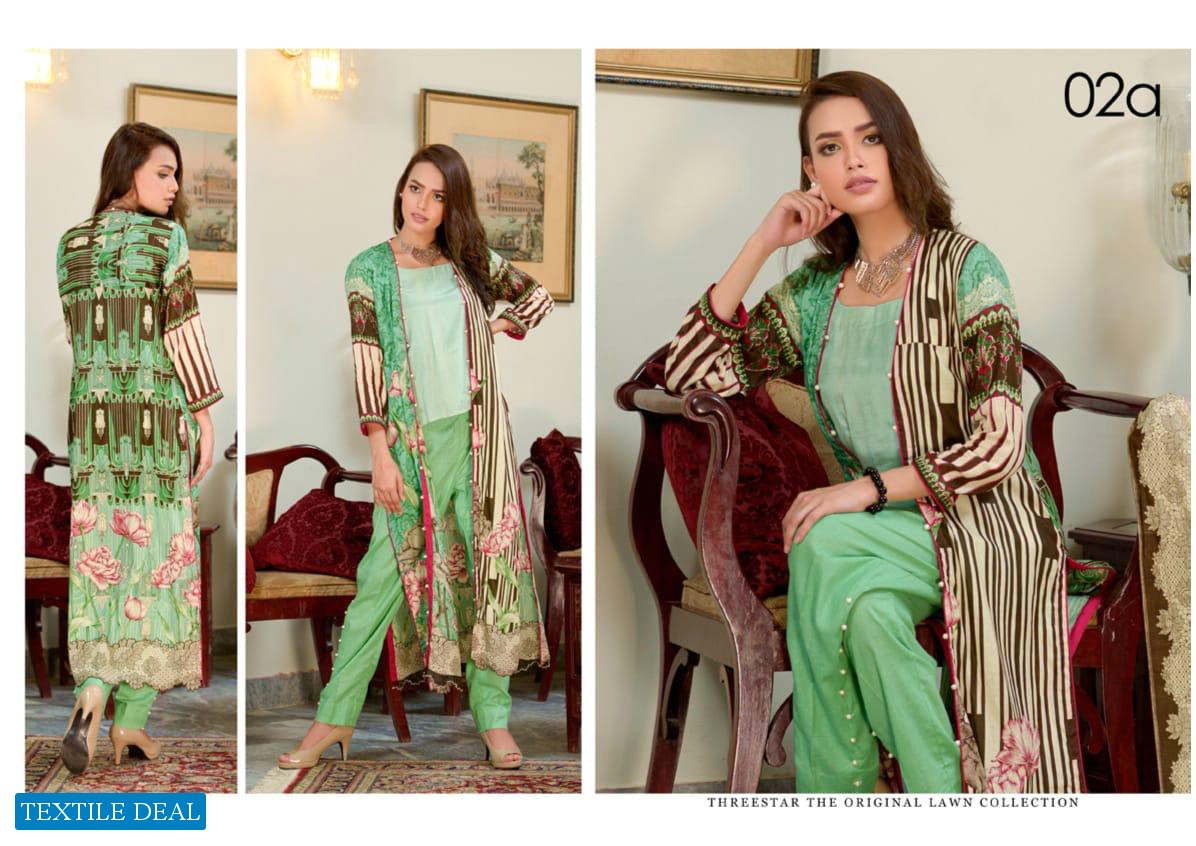 AL DAWOOD THREE STAR ORIGINAL LAWN COLLECTION PAKISTANI PRINTED SUITS