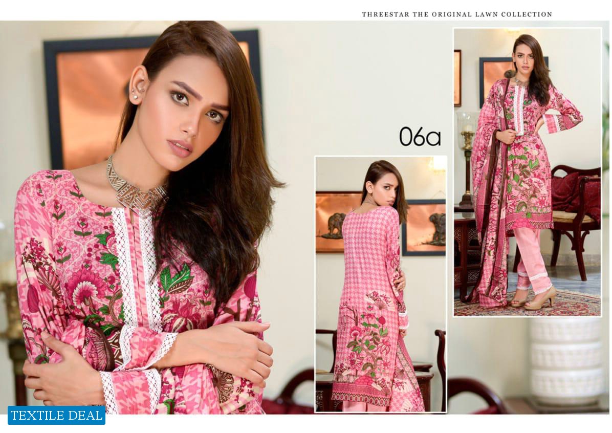 AL DAWOOD THREE STAR ORIGINAL LAWN COLLECTION PAKISTANI PRINTED SUITS