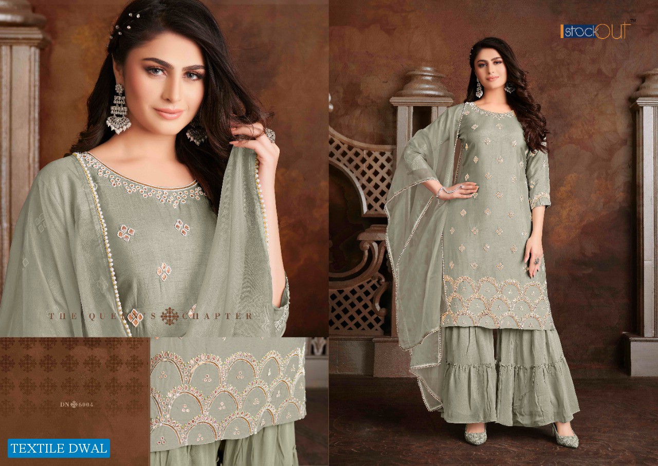 ANJU FAB SHEESHA DESIGNER READYMADE KURTI SHARARA WITH DUPATTA