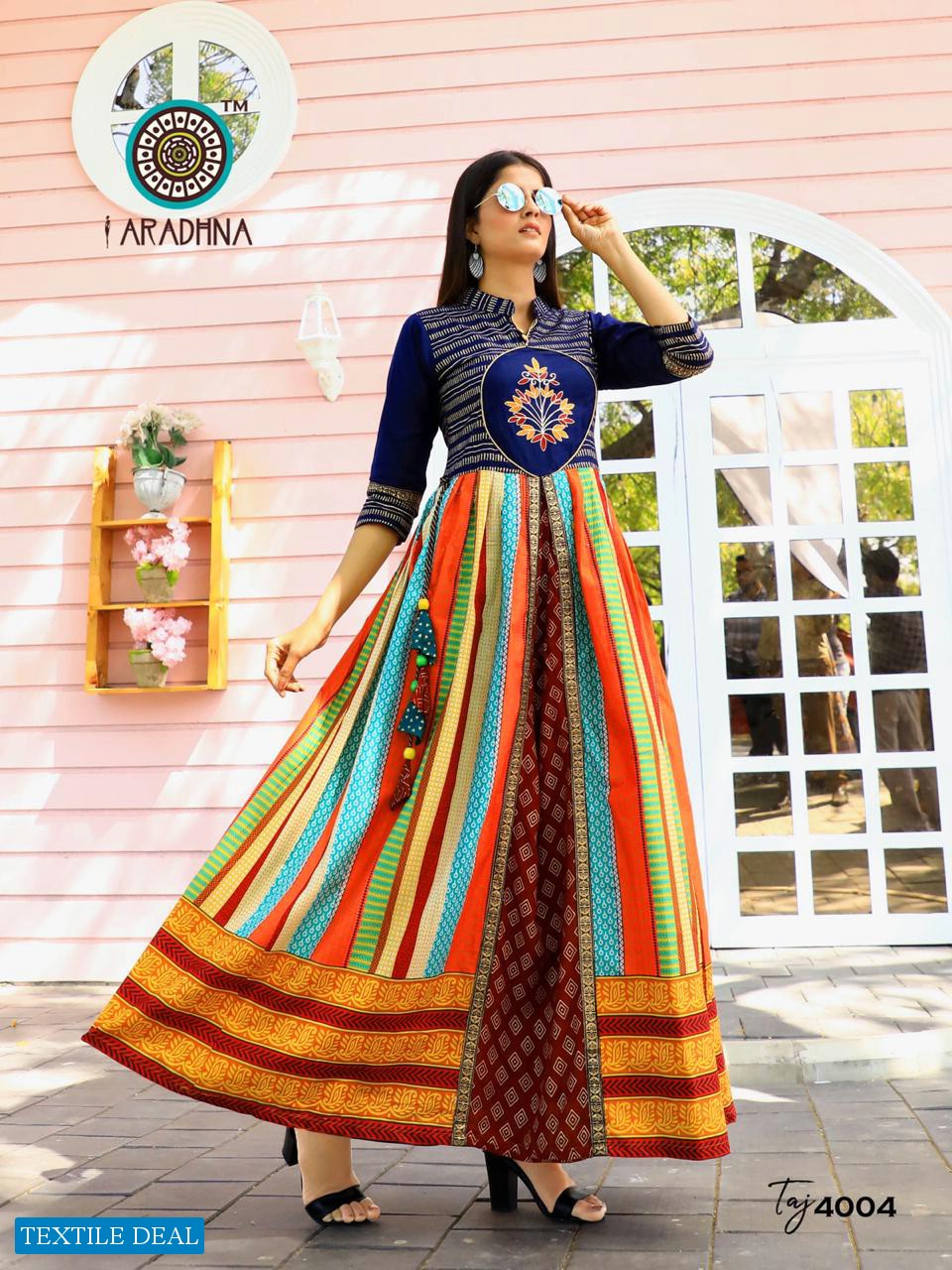 ARADHNA TAJ VOL 4 RAYON COTTON LONG GOWN COLLECTION