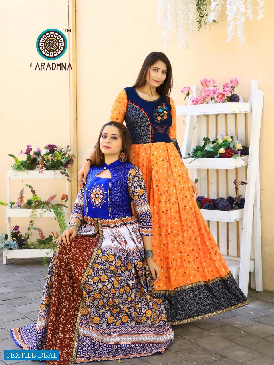 ARADHNA TAJ VOL 4 RAYON COTTON LONG GOWN COLLECTION