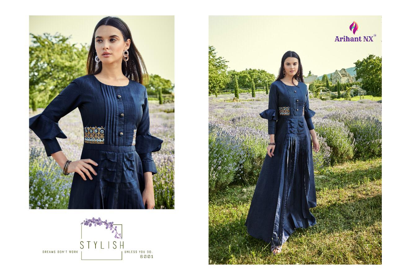 ARIHANT FIZA SILK COTTON FANCY LONG GOWN COLLECTION