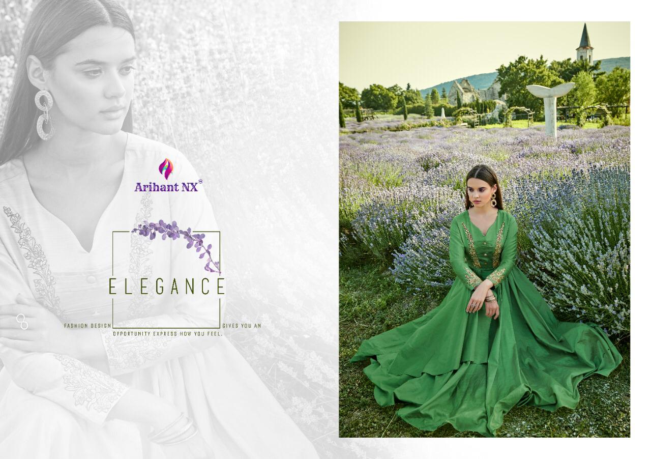 ARIHANT FIZA SILK COTTON FANCY LONG GOWN COLLECTION