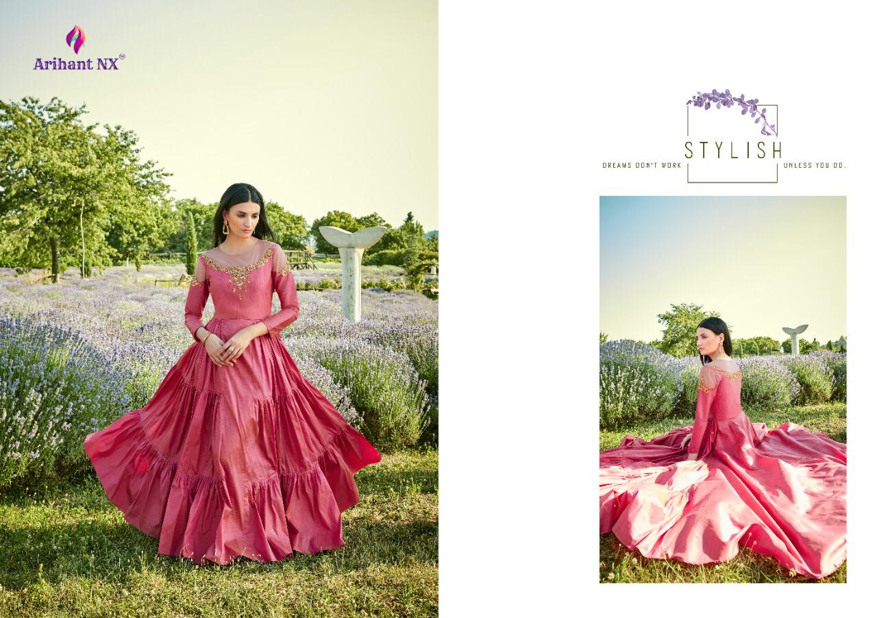 ARIHANT FIZA SILK COTTON FANCY LONG GOWN COLLECTION