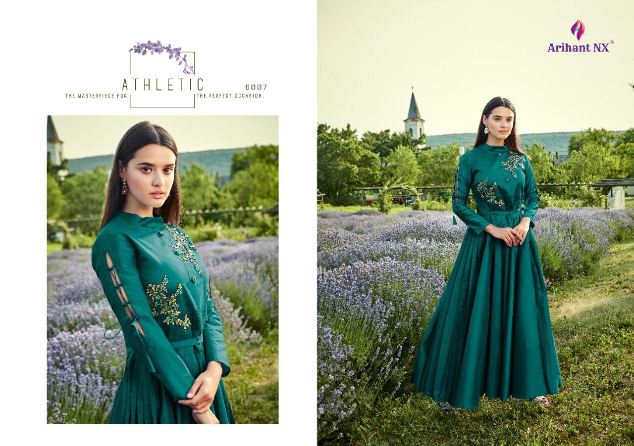 ARIHANT FIZA SILK COTTON FANCY LONG GOWN COLLECTION