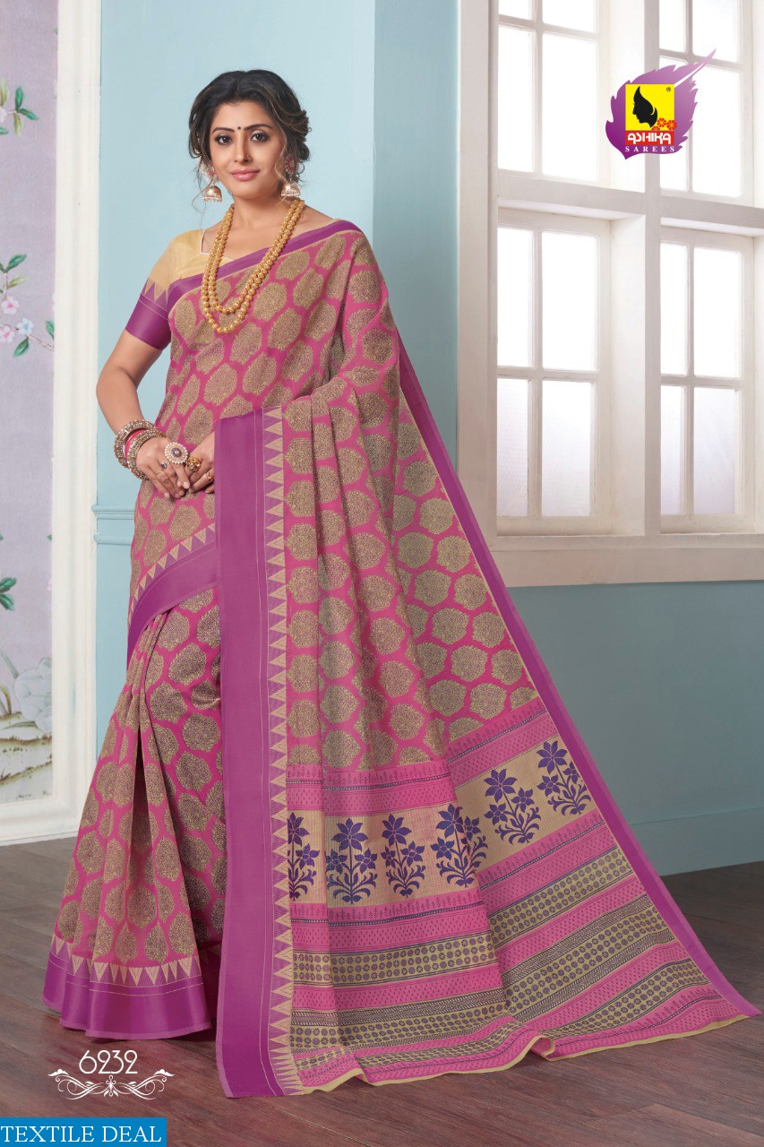 ASHIKA SAREE CRYSTAL VOL 7 GADWAL COTTON CASUAL WEAR SAREE WHOLESALE EXPORTER