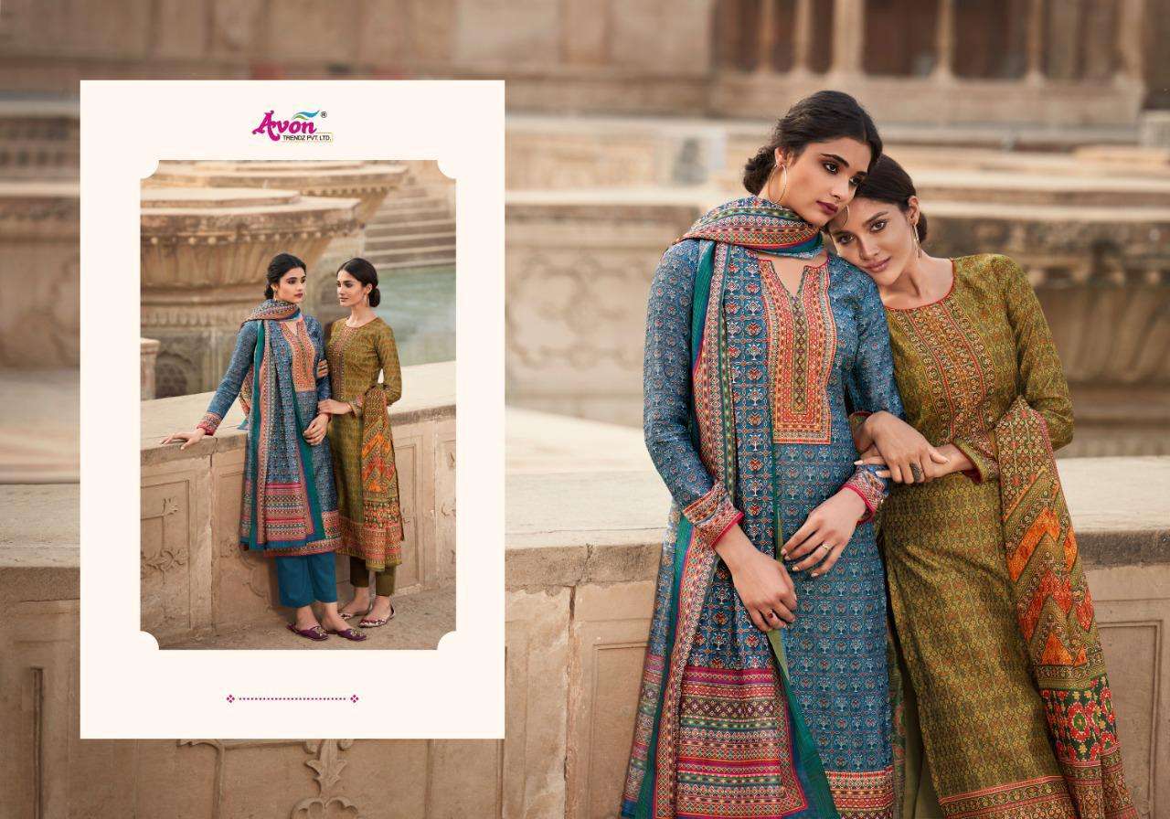 AVON TRENDZ PATOLA SILK 1151-1156 SERIES COTTON SILK WOMEN SALWAR KAMEEZ DESIGN OF 2021