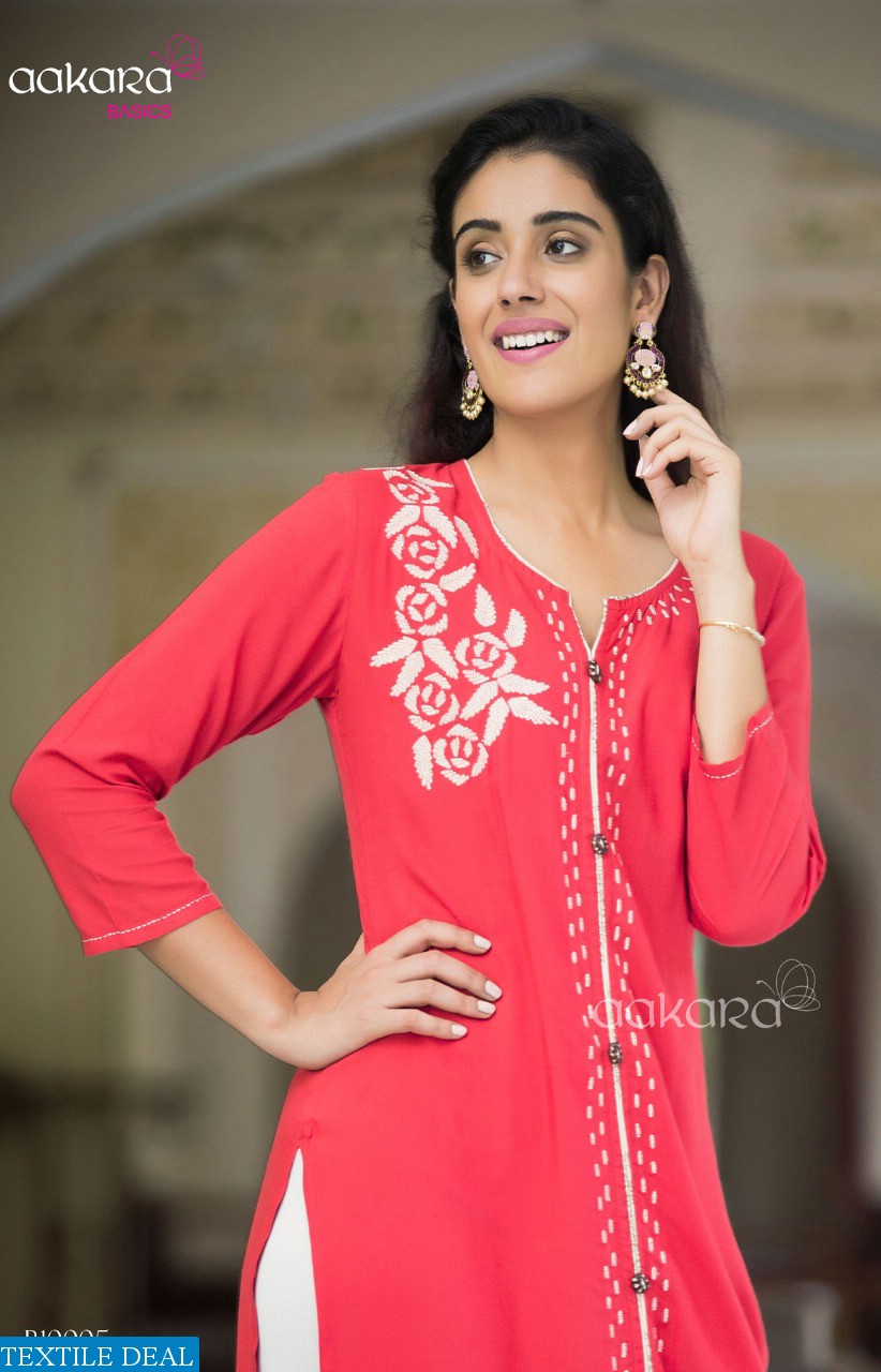Aakara Basics Vol-10 Wholesaler And Dealer Long Kurtis
