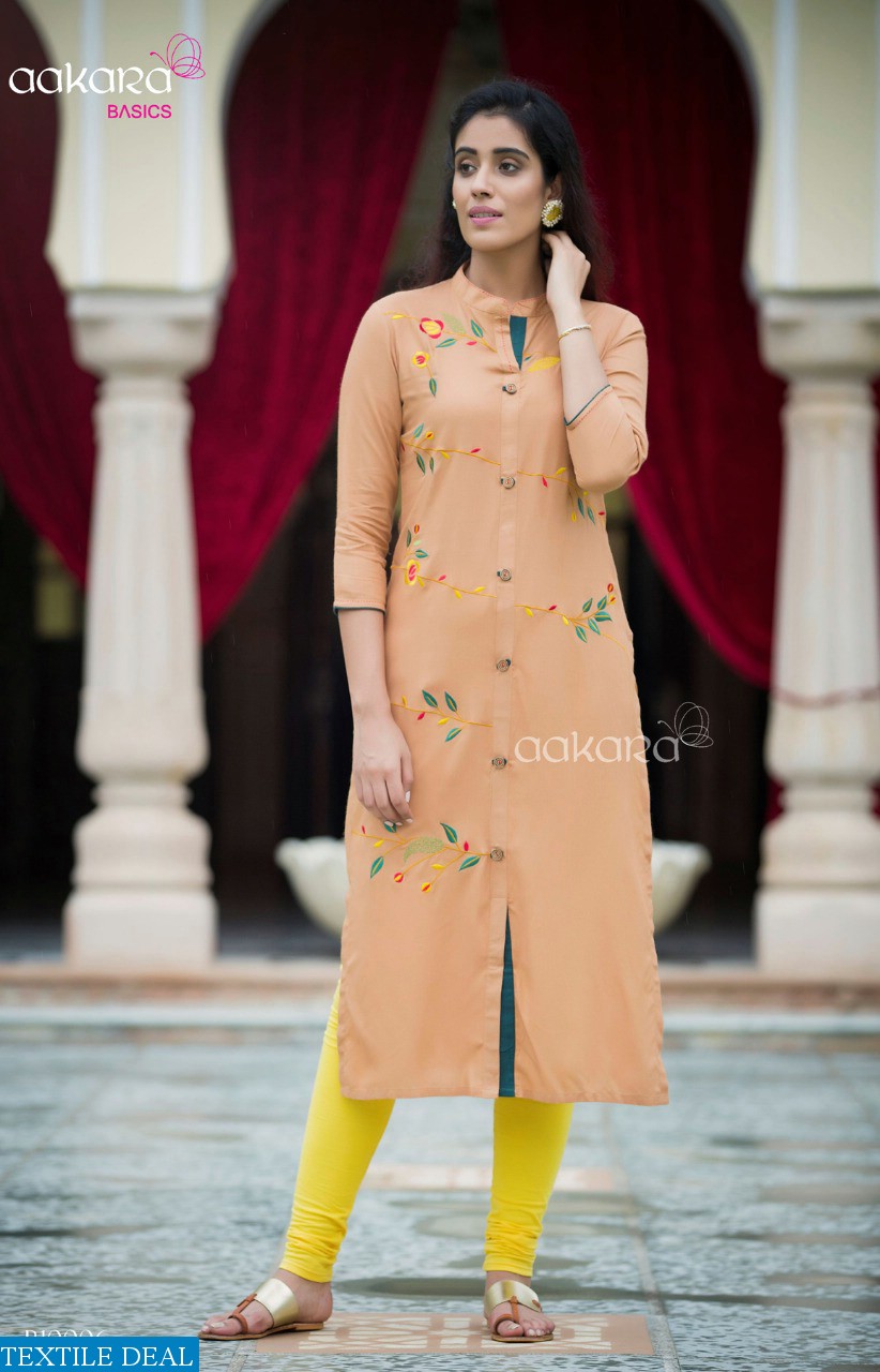 Aakara Basics Vol-10 Wholesaler And Dealer Long Kurtis
