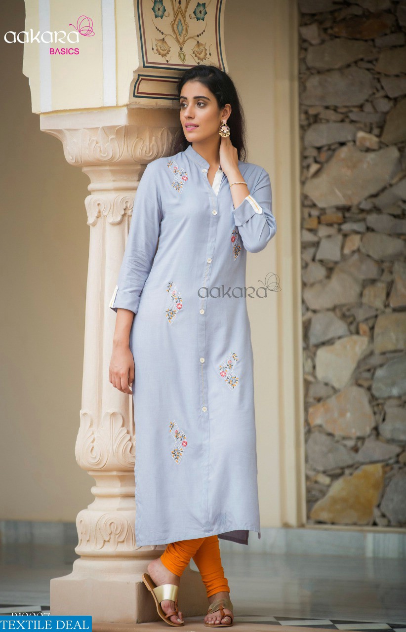 Aakara Basics Vol-10 Wholesaler And Dealer Long Kurtis