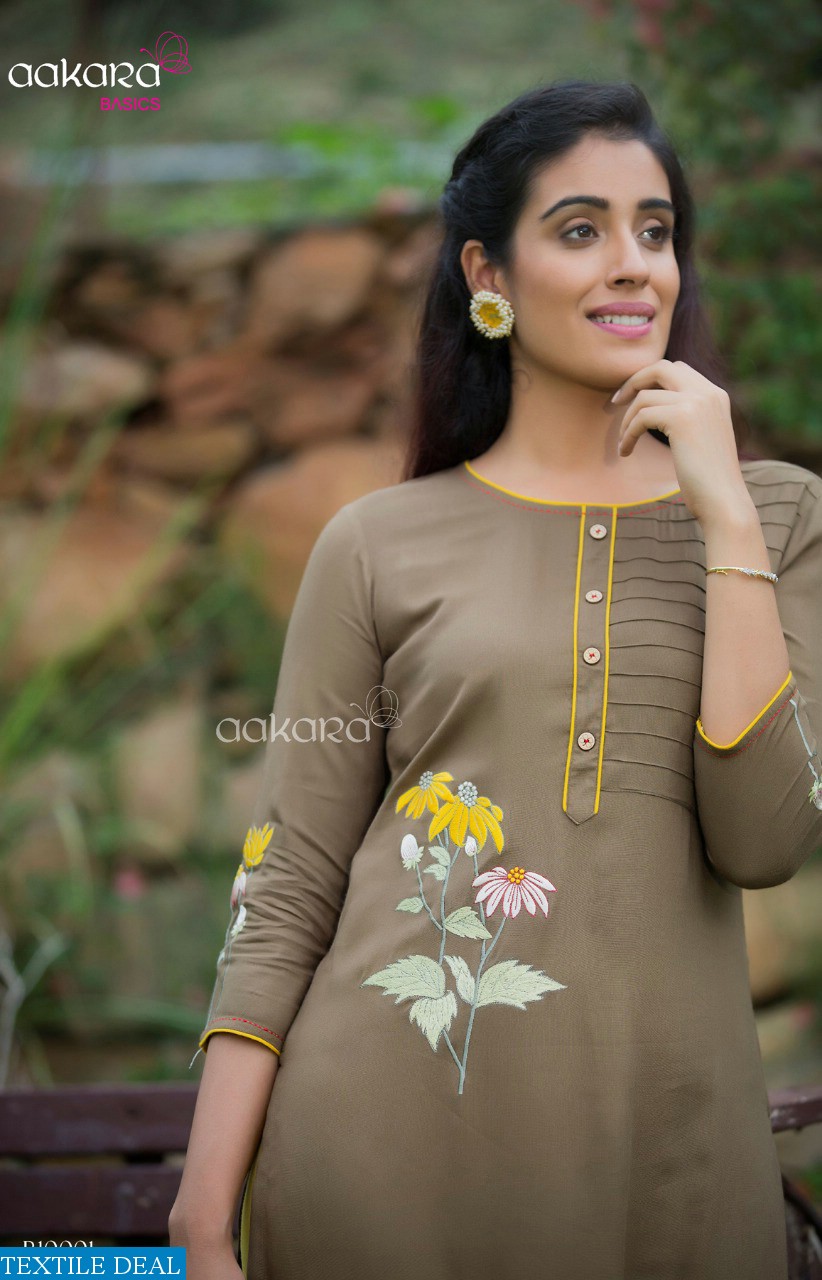 Aakara Basics Vol-10 Wholesaler And Dealer Long Kurtis