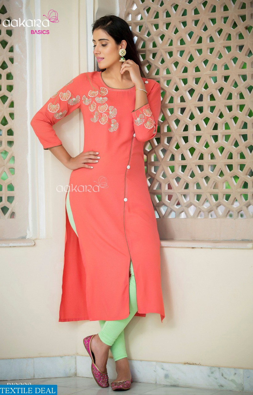 Aakara Basics Vol-10 Wholesaler And Dealer Long Kurtis