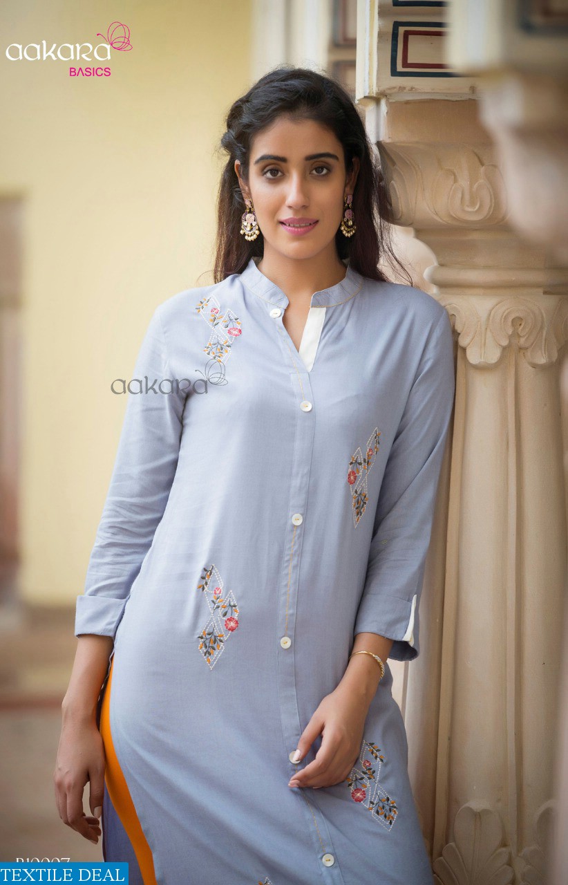 Aakara Basics Vol-10 Wholesaler And Dealer Long Kurtis