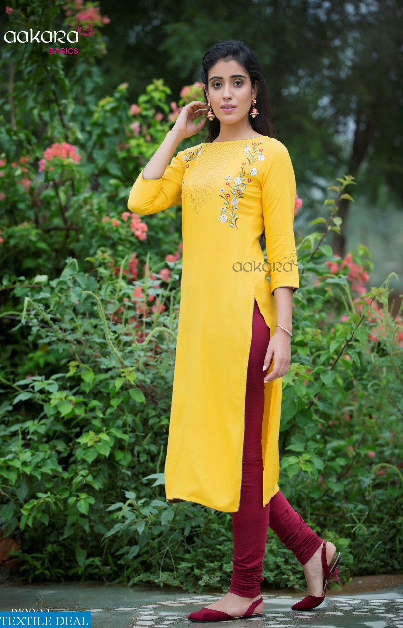 Aakara Basics Vol-10 Wholesaler And Dealer Long Kurtis