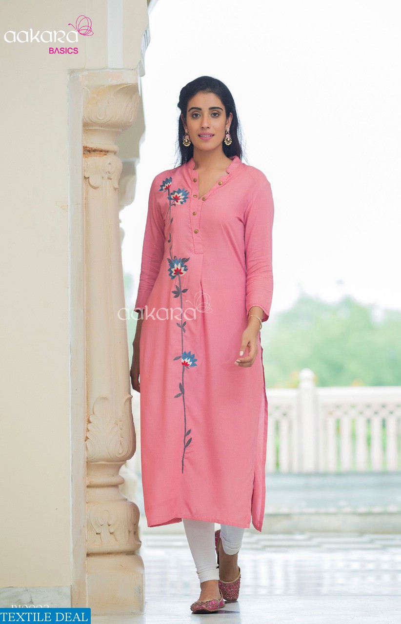 Aakara Basics Vol-10 Wholesaler And Dealer Long Kurtis