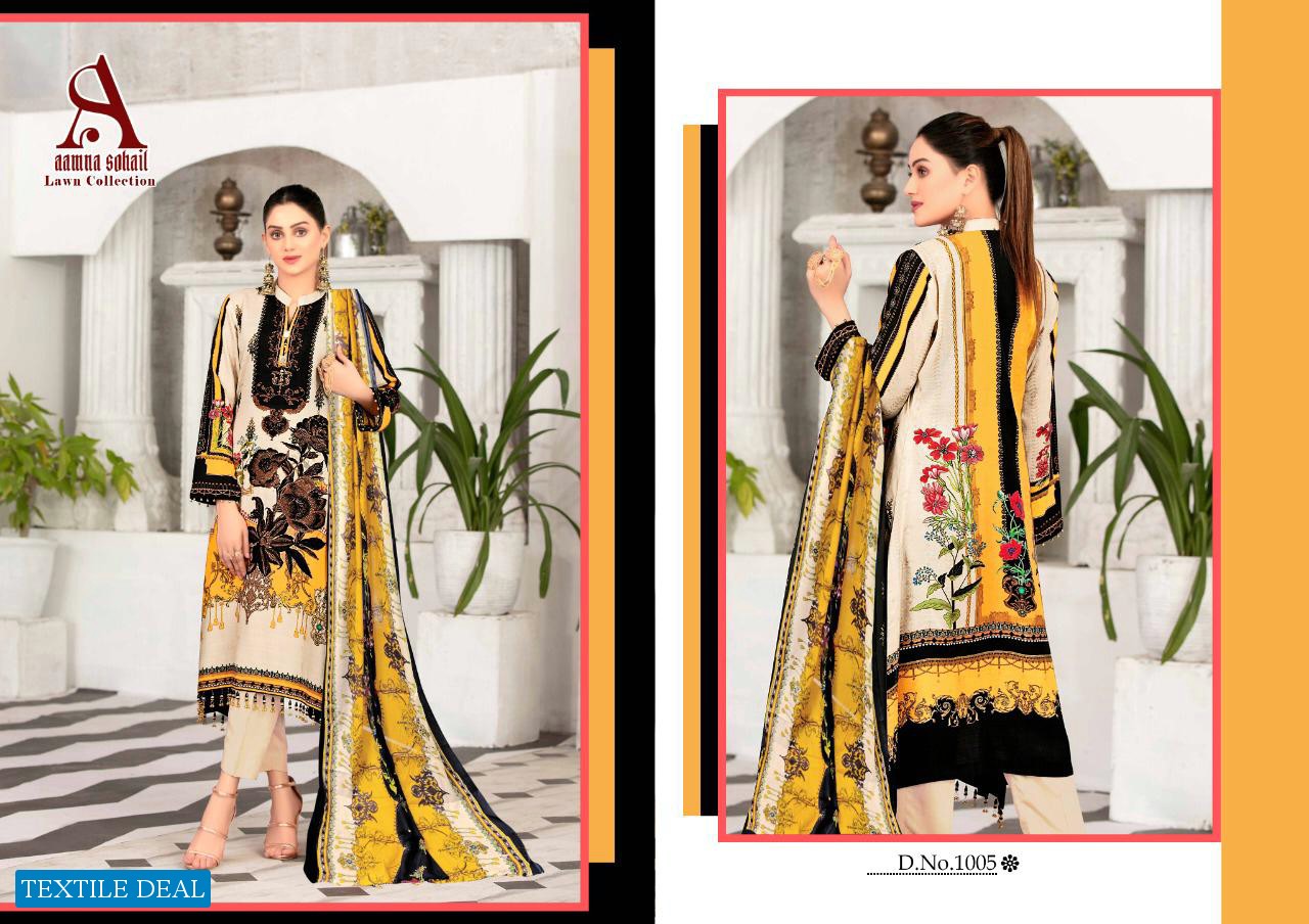 Aamna Sohail Lawn Collection Wholesale Formal Lawn Dress