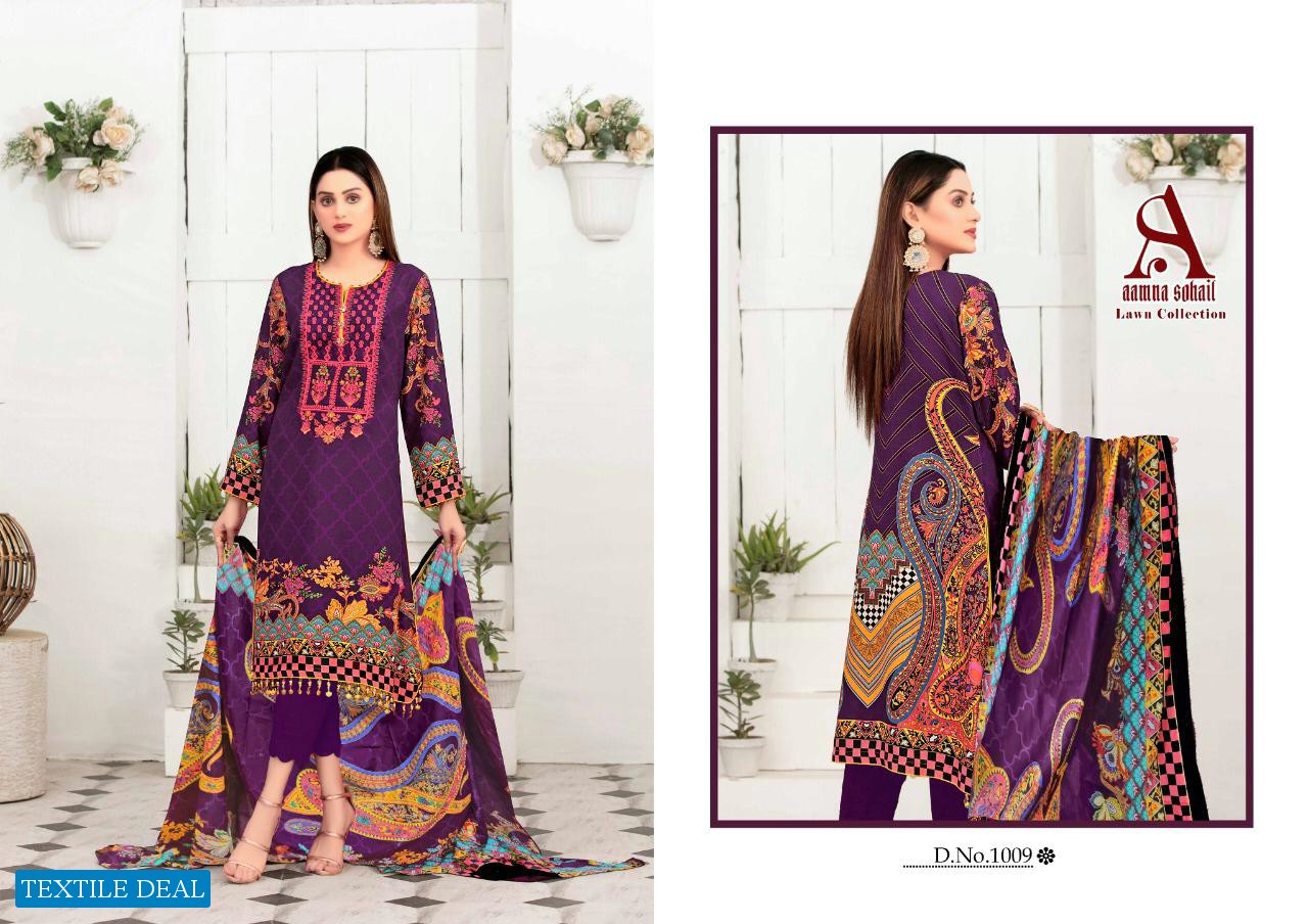 Aamna Sohail Lawn Collection Wholesale Formal Lawn Dress