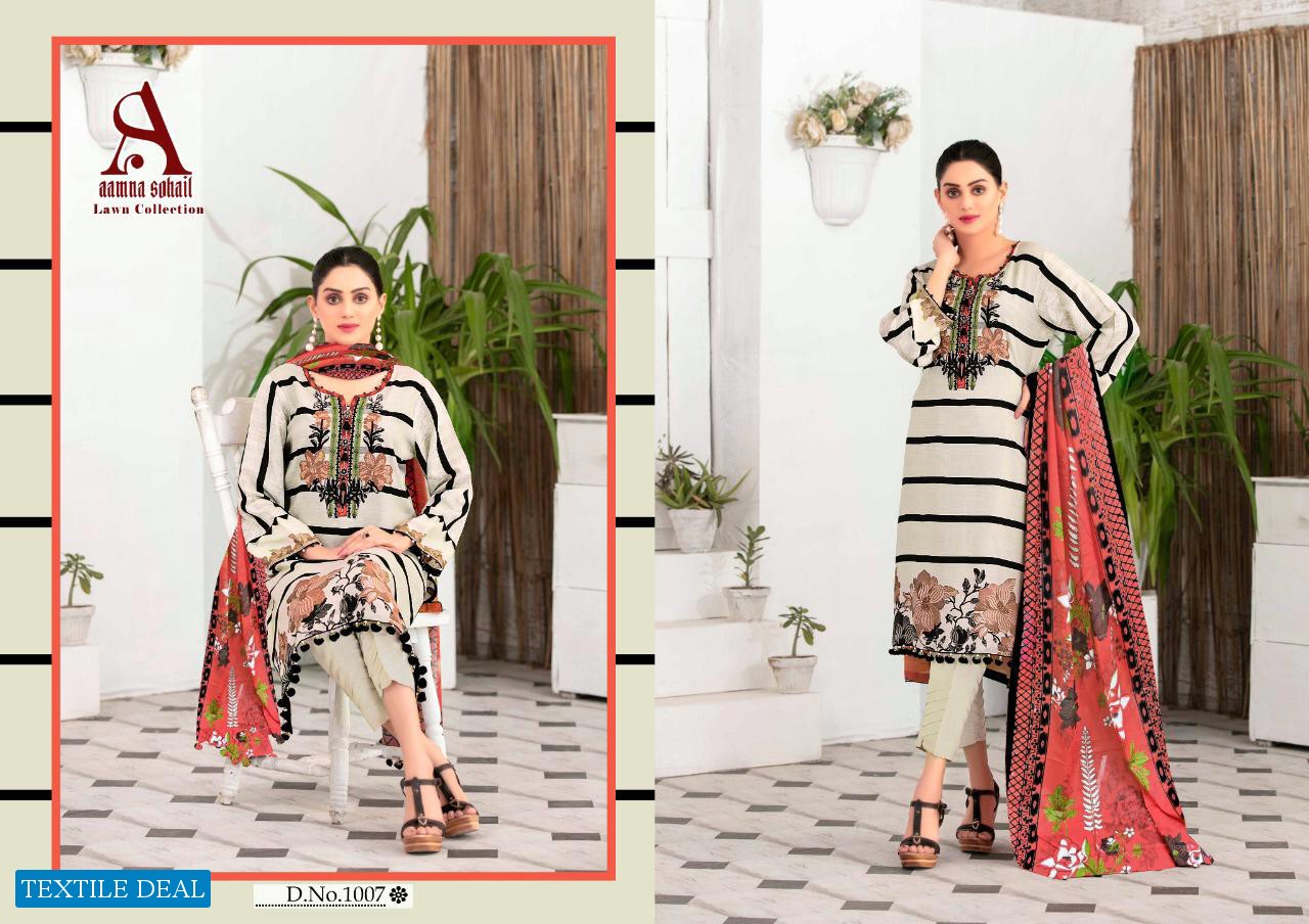 Aamna Sohail Lawn Collection Wholesale Formal Lawn Dress
