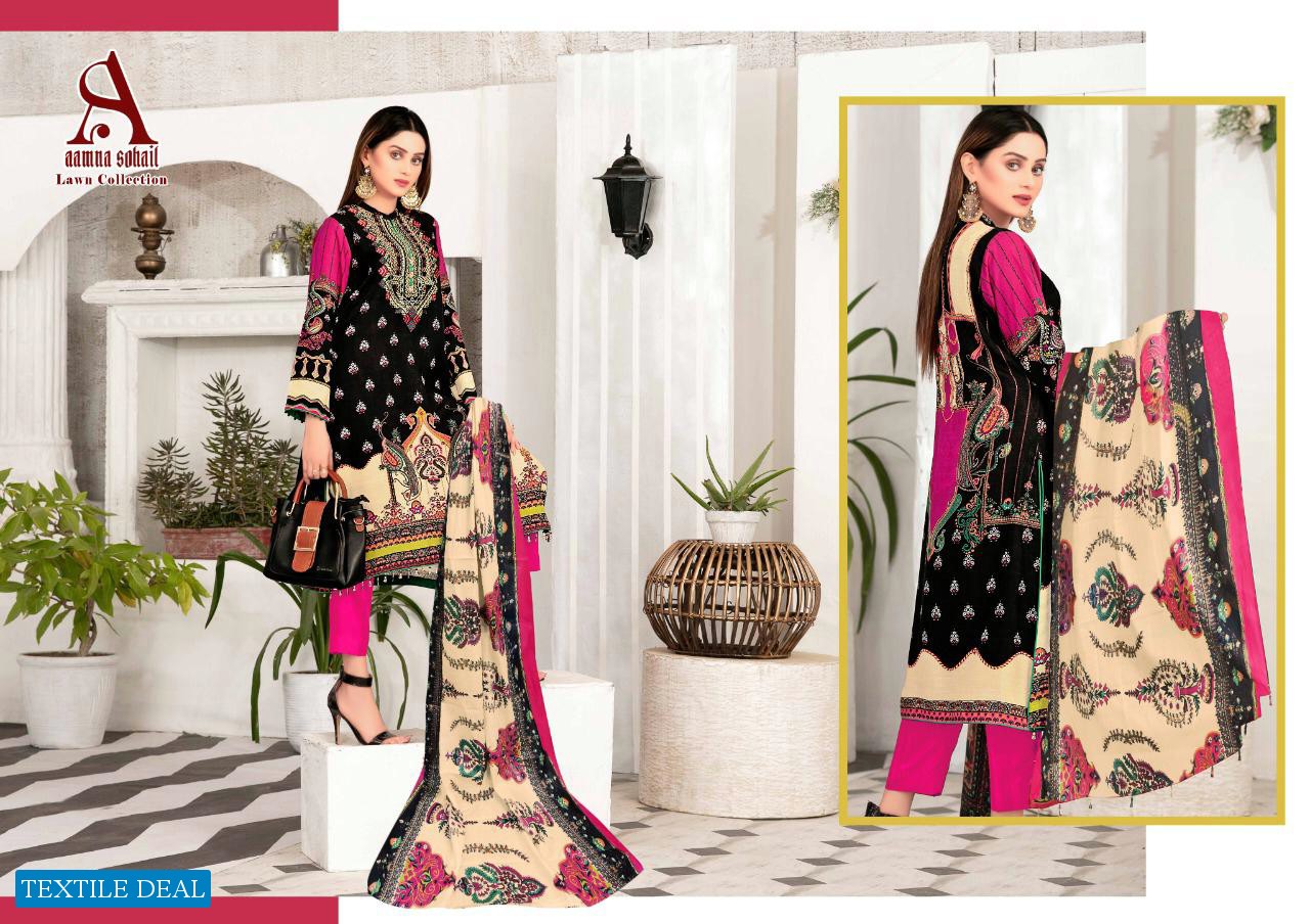 Aamna Sohail Lawn Collection Wholesale Formal Lawn Dress