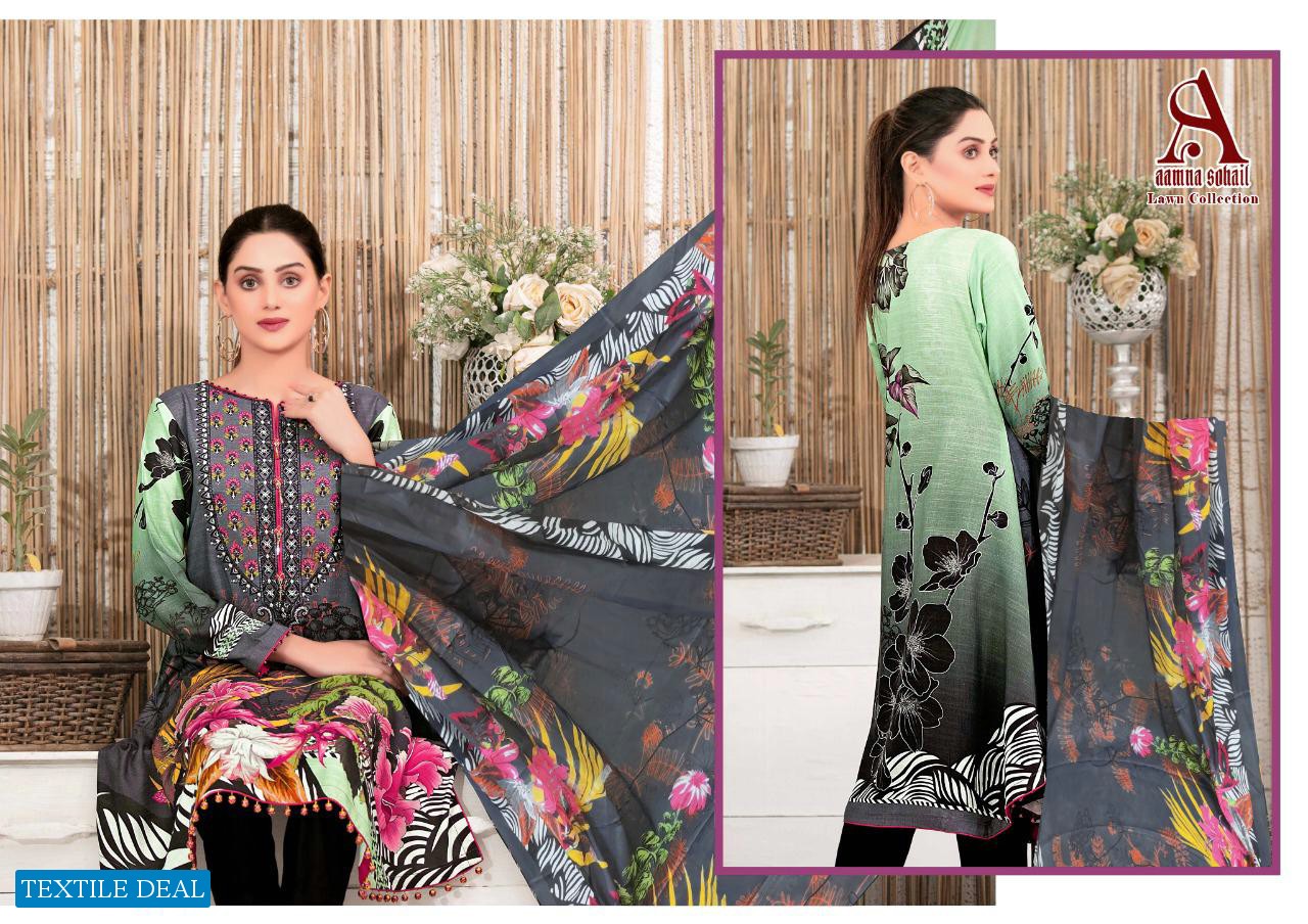 Aamna Sohail Lawn Collection Wholesale Formal Lawn Dress