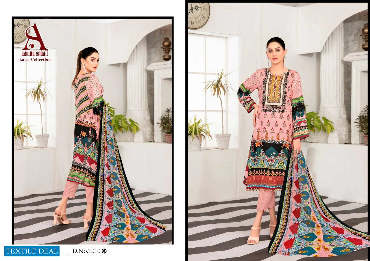 Aamna Sohail Lawn Collection Wholesale Formal Lawn Dress