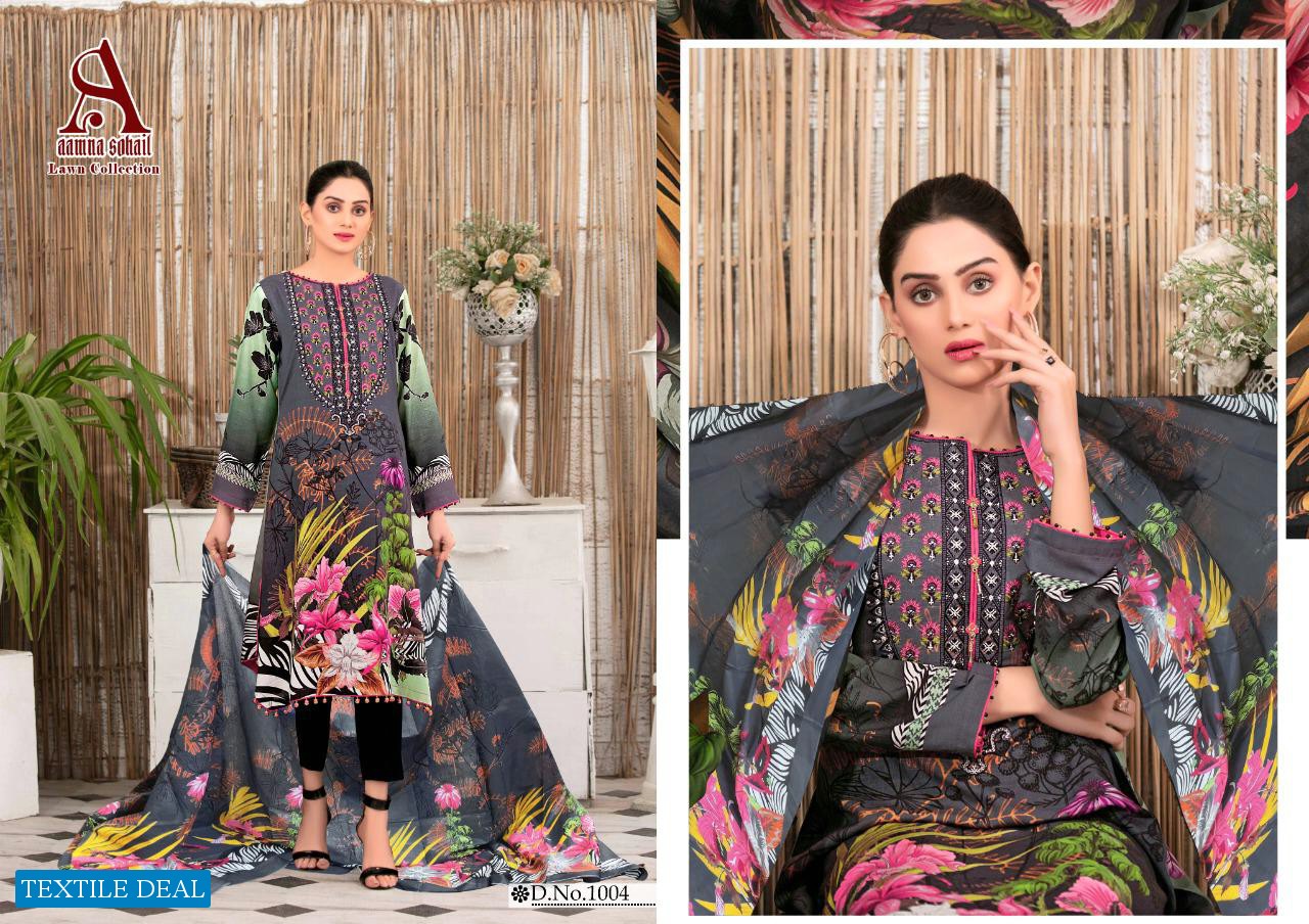 Aamna Sohail Lawn Collection Wholesale Formal Lawn Dress