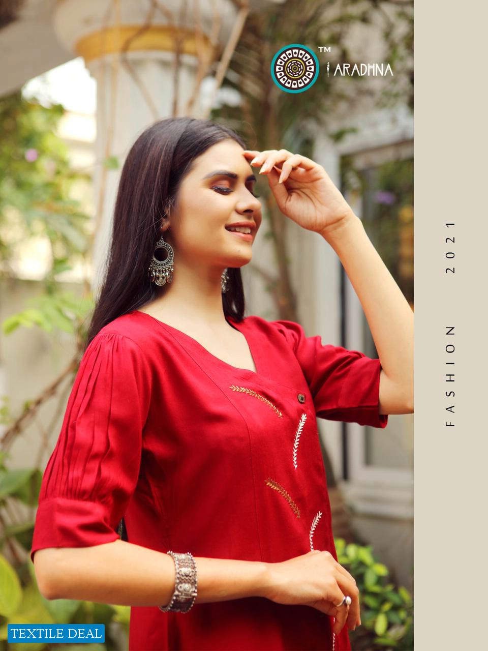 Aaradhna Classic Vol-6 Wholesale Full Stitch Reyon Kurtis