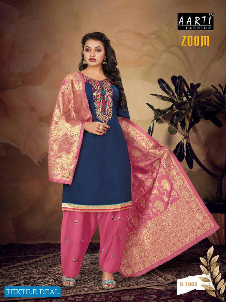 Aarti Zoom Wholesale Reyon Cotton Full Stitched Dress