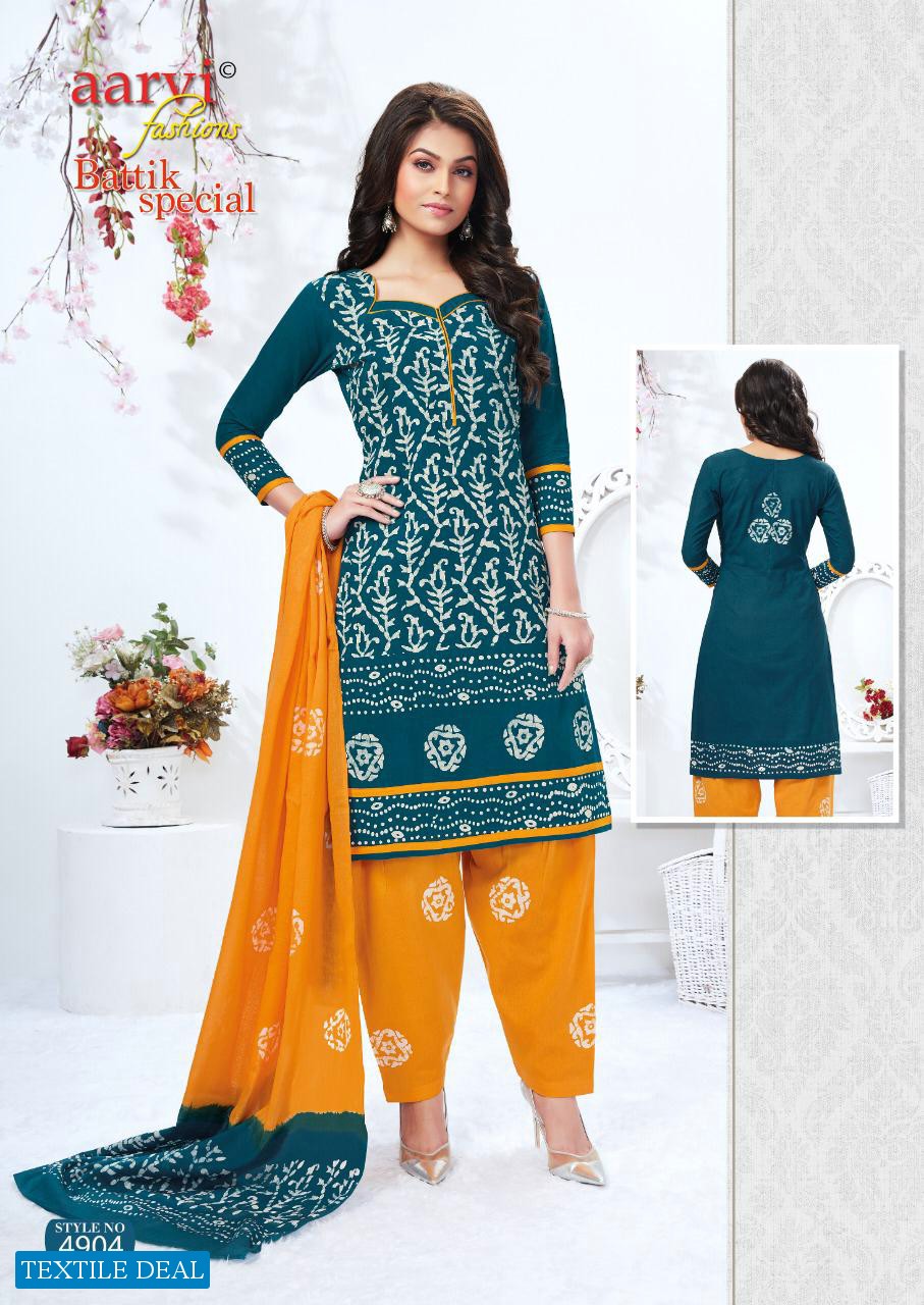 Aarvi Batik Special Vol-13 Wholesale printed Dress Material