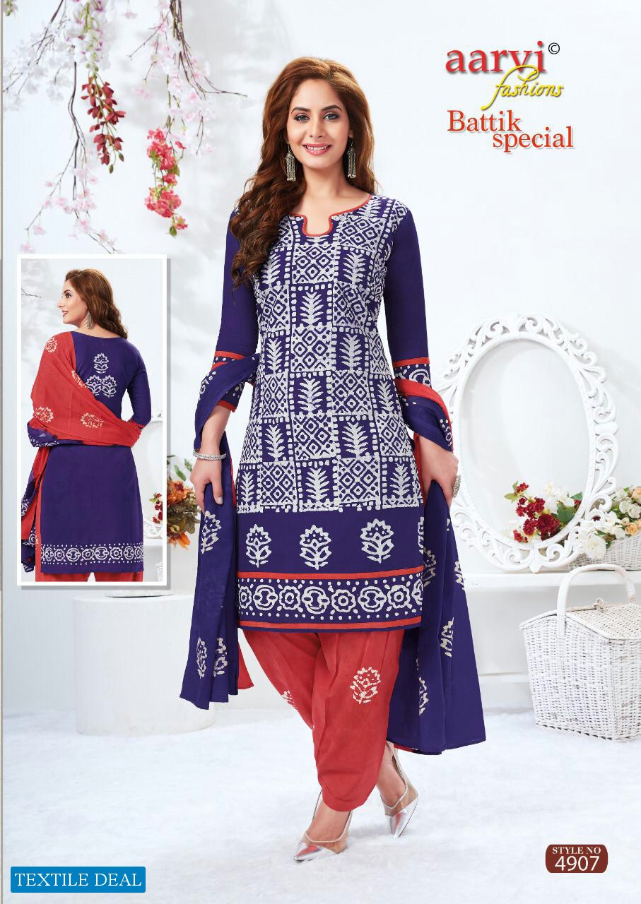 Aarvi Batik Special Vol-13 Wholesale printed Dress Material