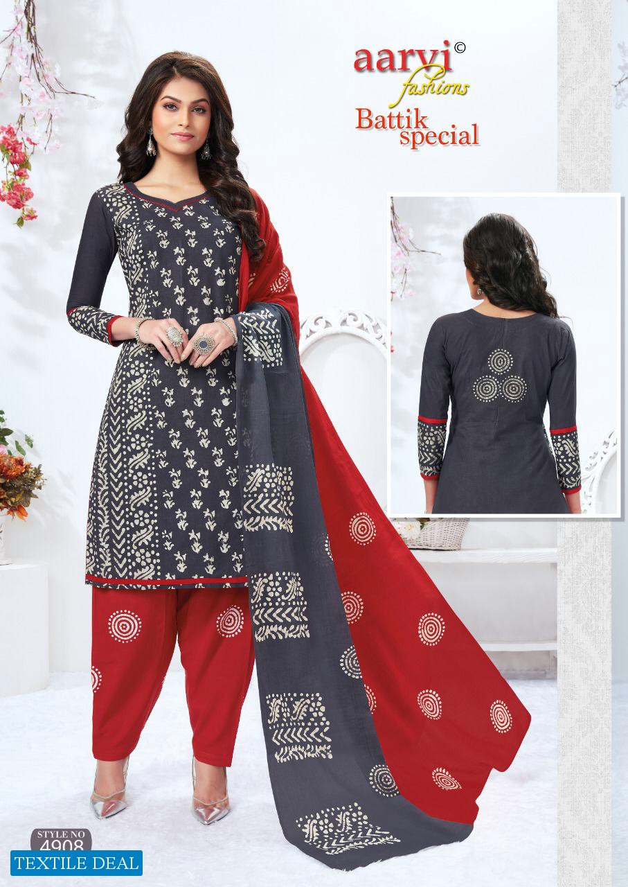 Aarvi Batik Special Vol-13 Wholesale printed Dress Material