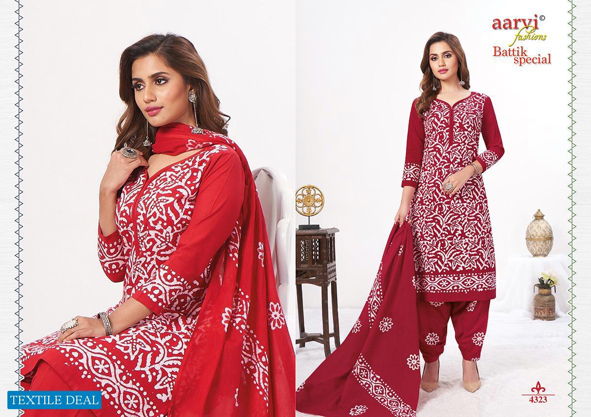 Aarvi Batik Special Vol-14 Wholesale printed Dress Material