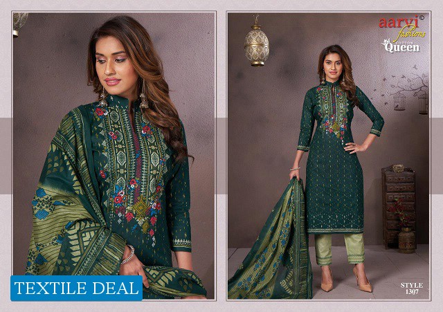 Aarvi Cotton Queen Vol-3 Wholesale printed Dress Material