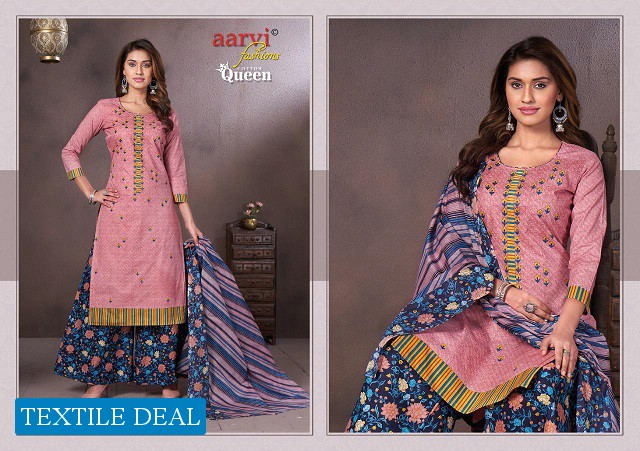 Aarvi Cotton Queen Vol-3 Wholesale printed Dress Material