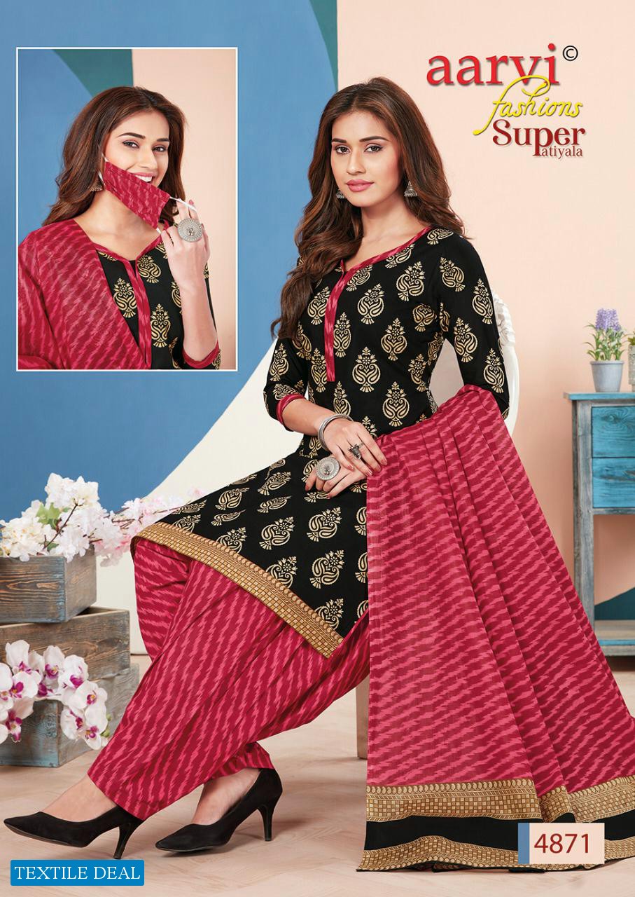 Aarvi Super Patiyala Vol-3 Wholesale Cotton Dress Catalog