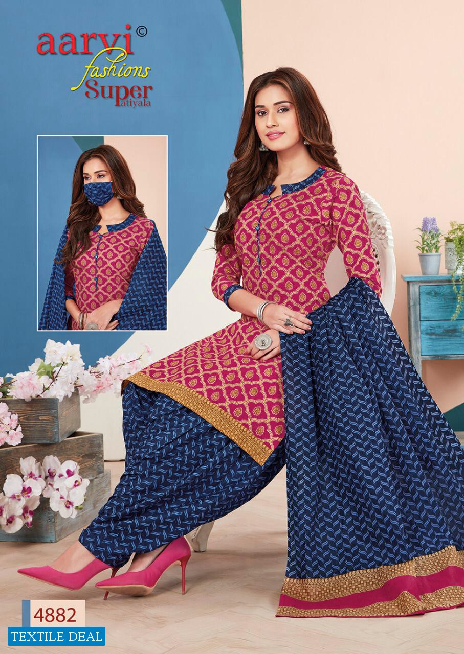 Aarvi Super Patiyala Vol-3 Wholesale Cotton Dress Catalog