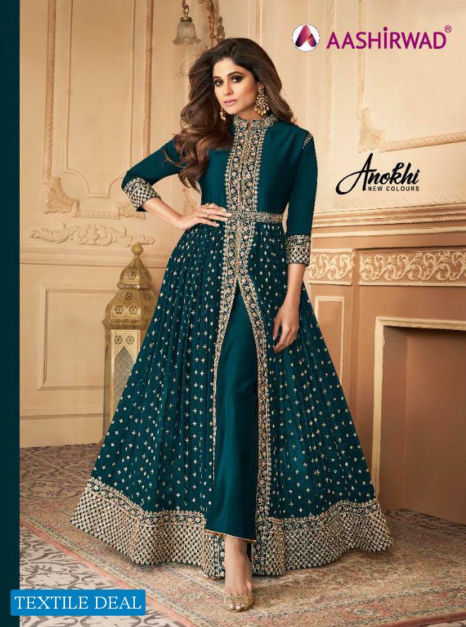 Aashirwad Anokhi New Colours Wholesale Anarkali Suits