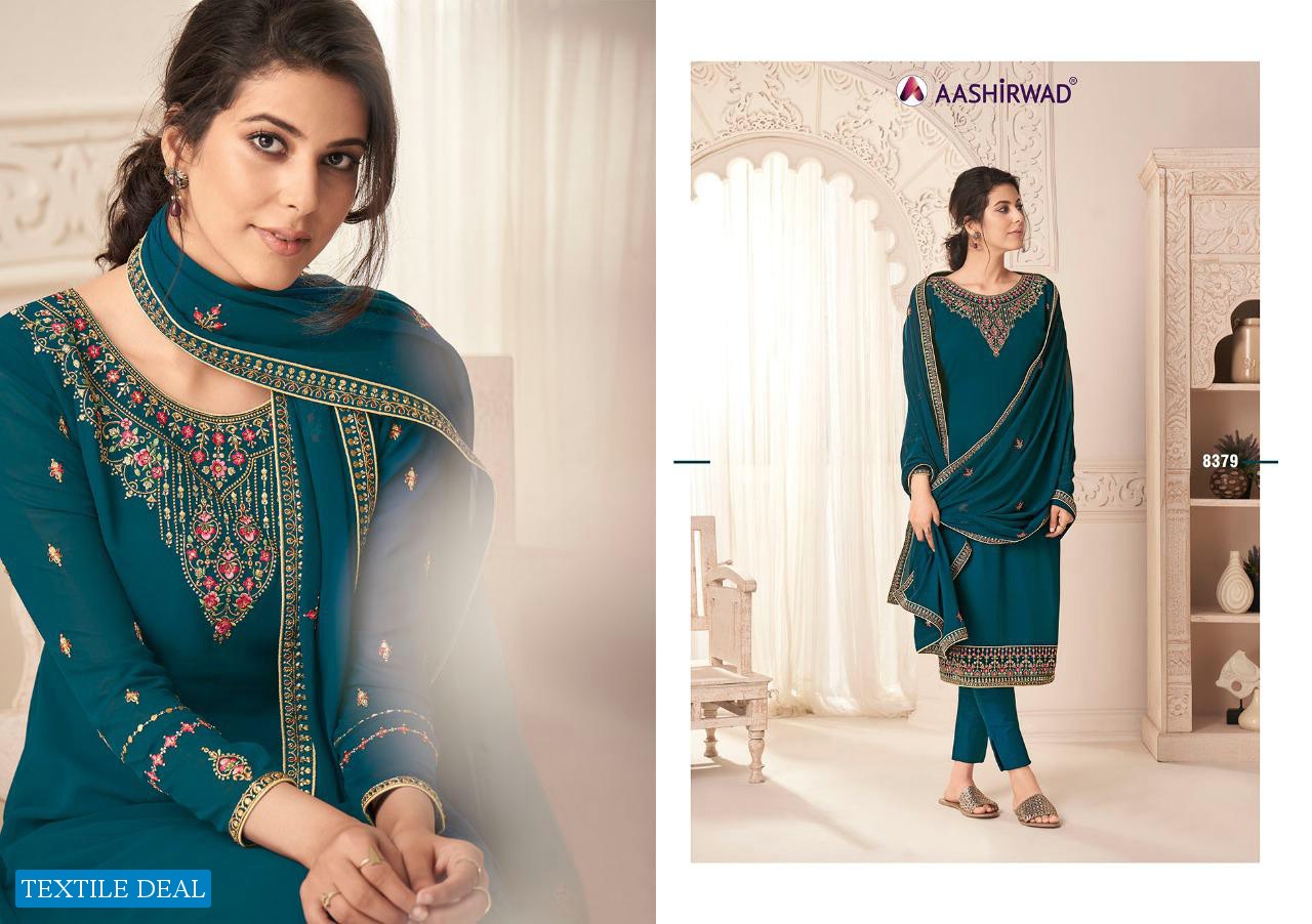 Aashirwad Nargis Wholesale Straight Salwar Kameez