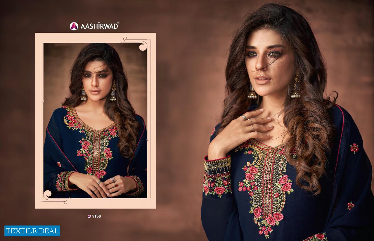 Aashirwad Nazakat Wholesale Straight Long Salwar Suits