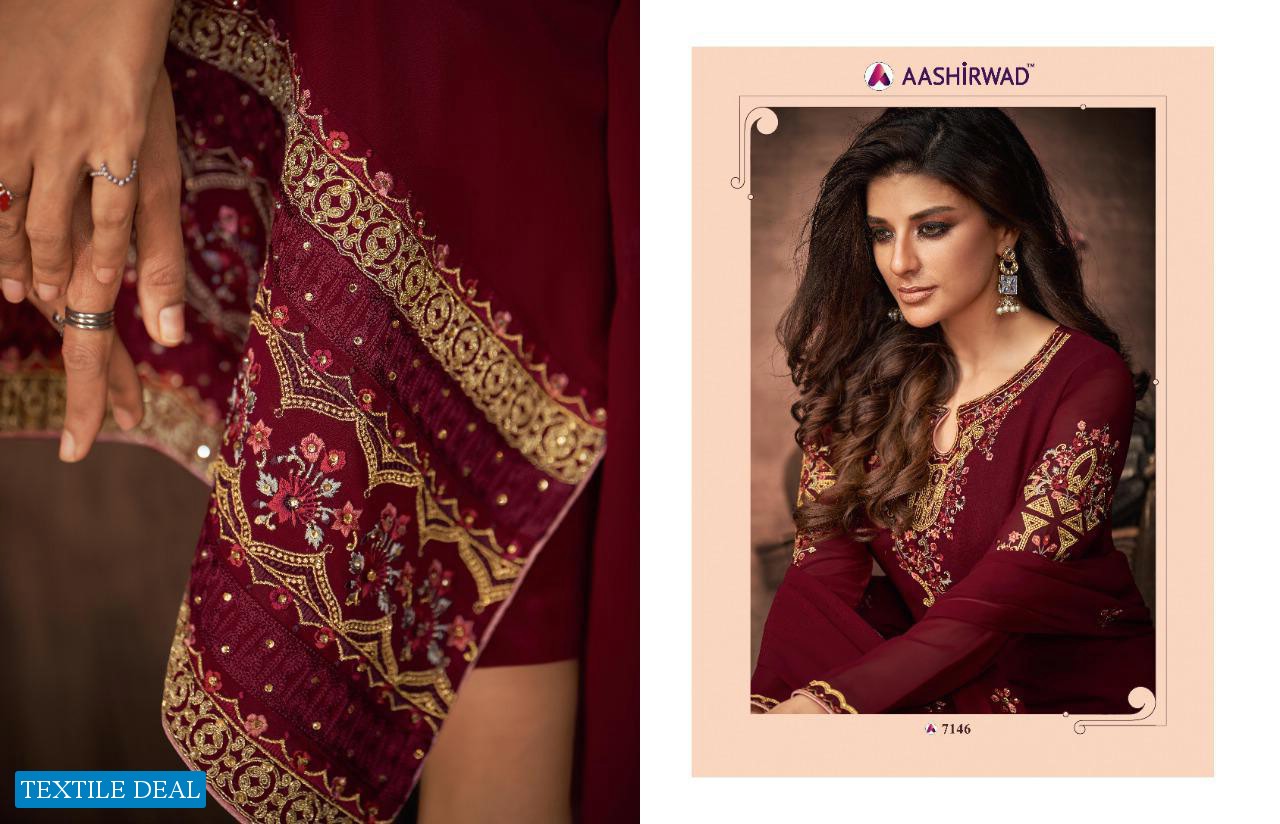 Aashirwad Nazakat Wholesale Straight Long Salwar Suits