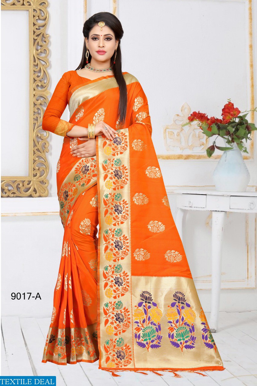 Aasvaa 9017 Wholesaler Silk Sarees