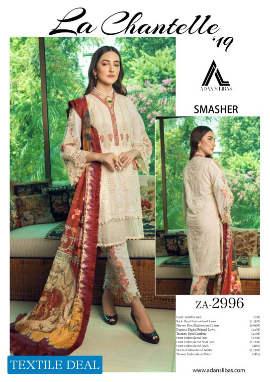 Adan Libas La Chantelle Wholesale Shopping Branded Pakistani dress