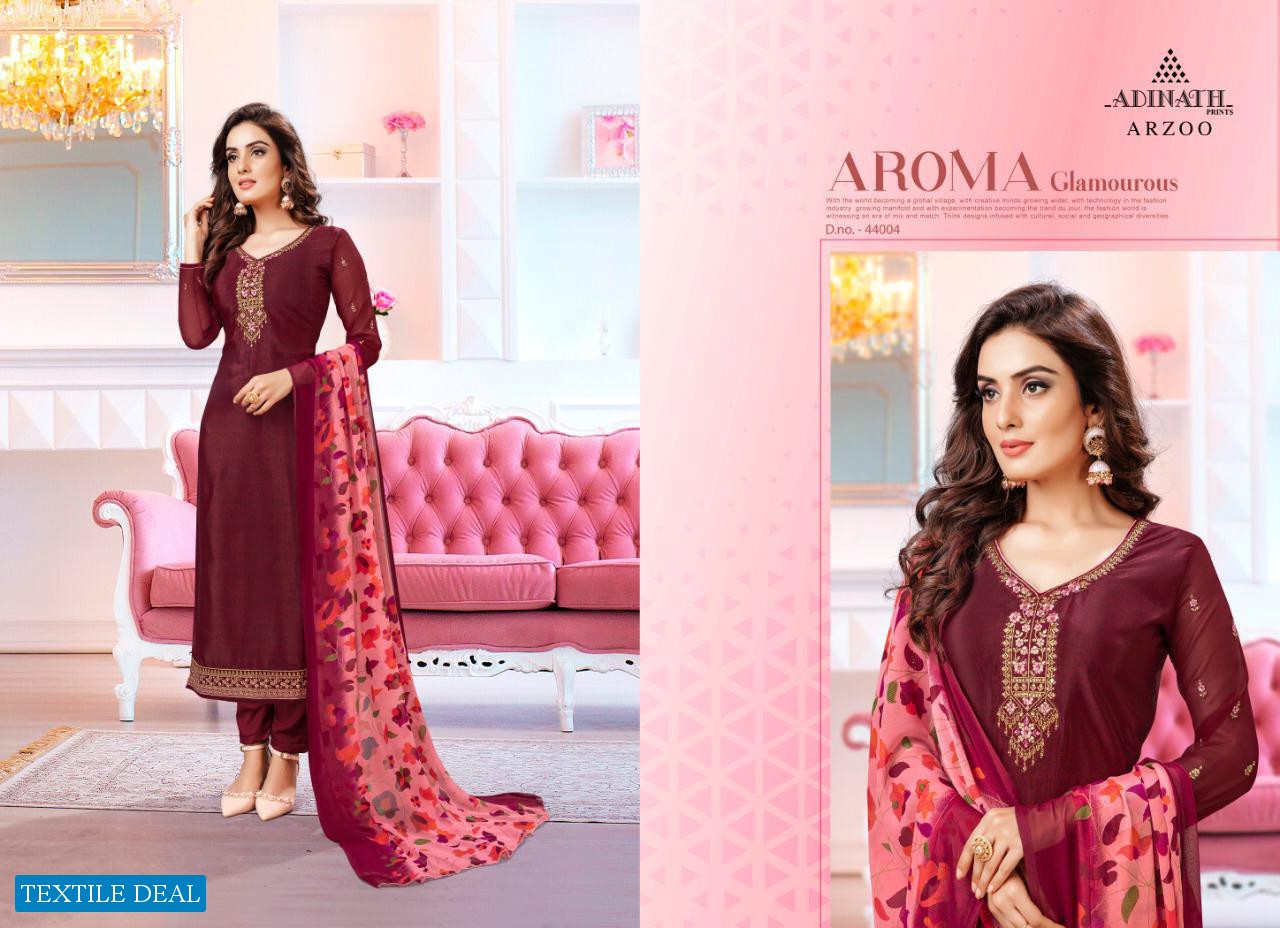 Adinath Arzoo Wholesale Shopping Royal Silk Salwar Suits