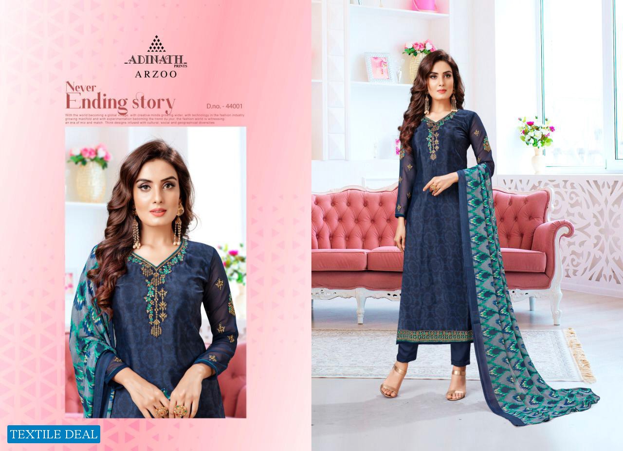 Adinath Arzoo Wholesale Shopping Royal Silk Salwar Suits