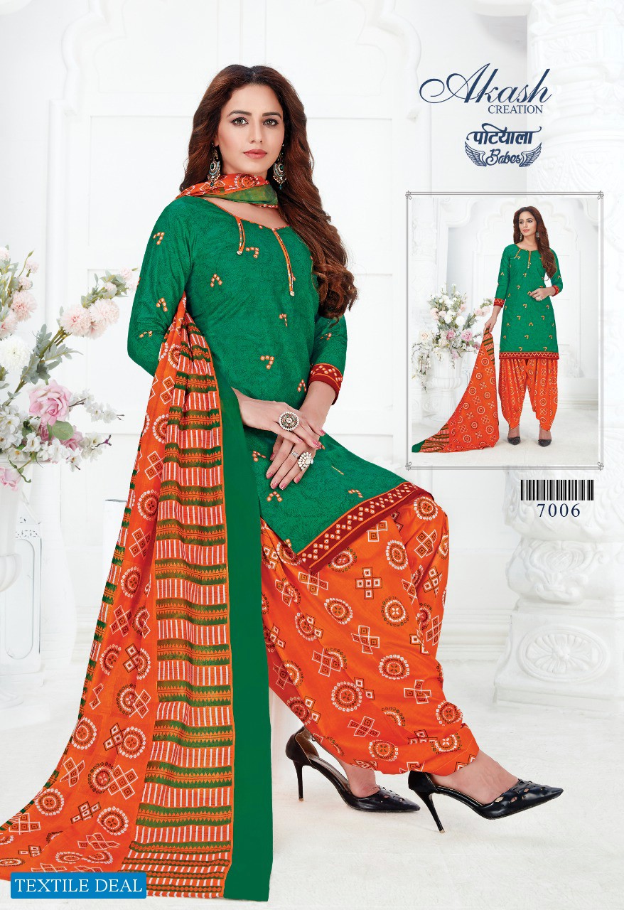 Akash Patiyala Babes Vol-7 Wholesale Shopping Printed Dress Material