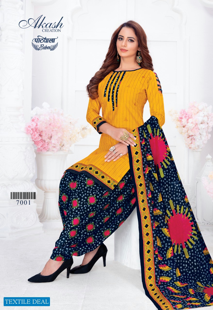 Akash Patiyala Babes Vol-7 Wholesale Shopping Printed Dress Material