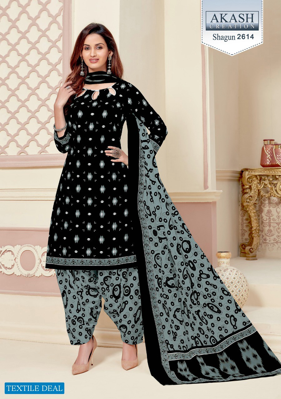 Akash Shagun Vol-26 Wholesale Cotton Printed Dress Material