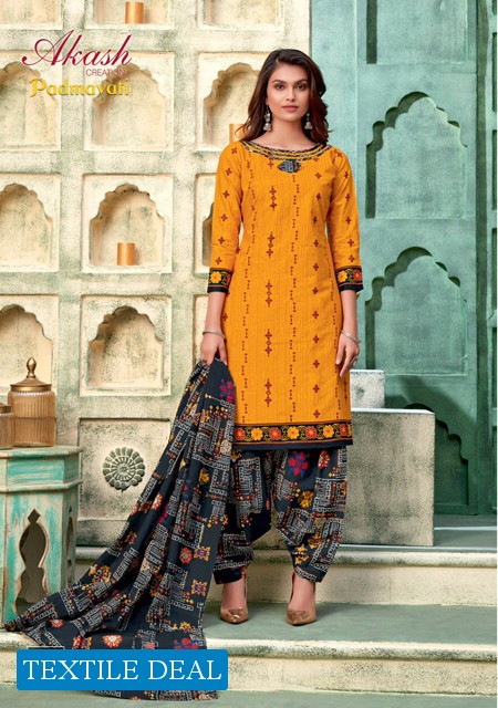Akash padmavati Vol-13 Wholesale Printed Dress Material