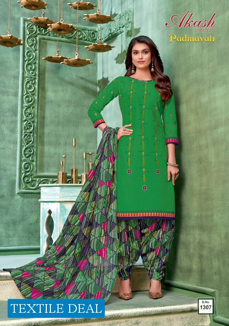 Akash padmavati Vol-13 Wholesale Printed Dress Material